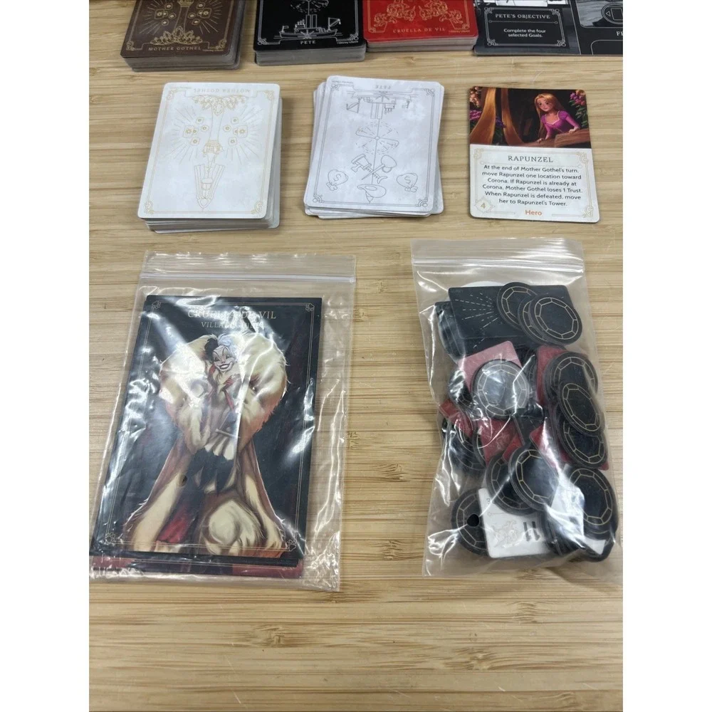 Disney‎ Villainous Replacement Parts Pete Board Cards Tokens Perfectly Wretched